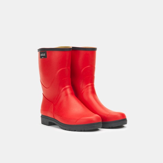 Aigle The Urban Rain Garden Boots Women Red ZA-36184